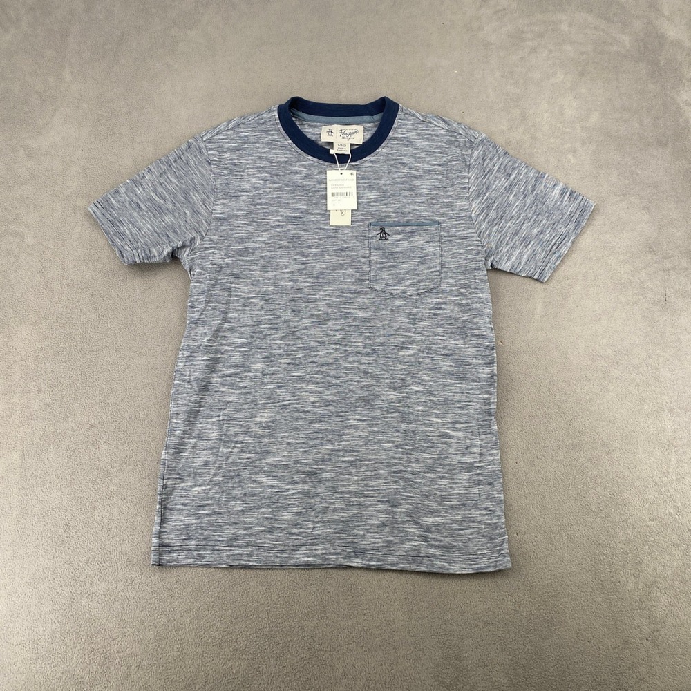 Original Penguin Mens Dark Sapphire Pocket T-Shirt OCKS2024 Small NWT